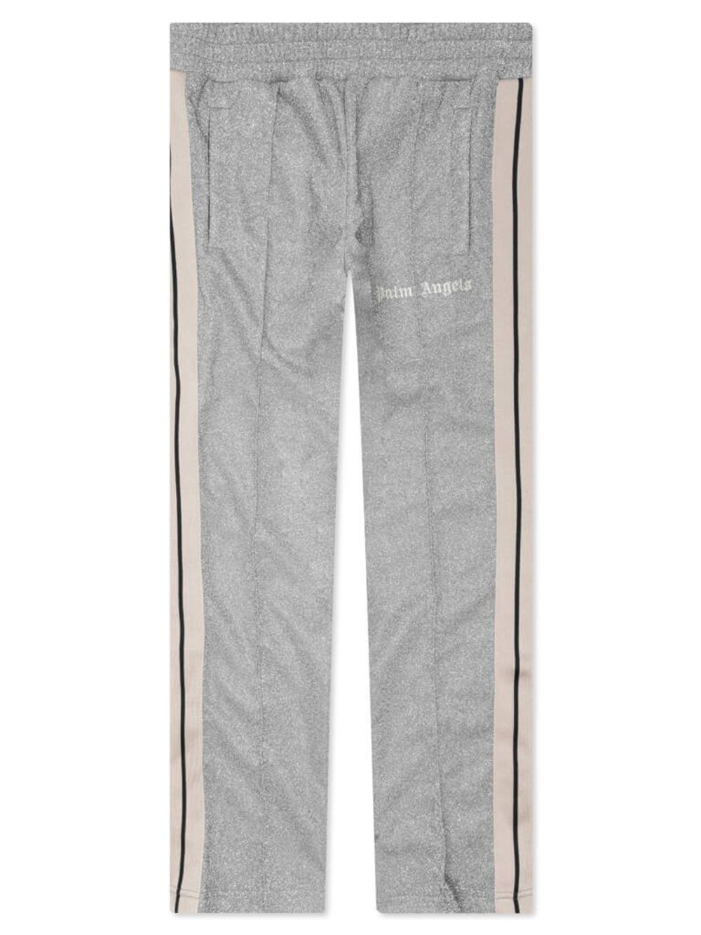 Certified Authentic  Palm Angels Lurex Track Pants - Silver/Off-White XS